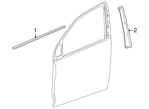 Vue EXTERIOR TRIM - FRONT DOOR