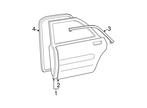 Door & Components for 1997 Chevrolet Malibu #0