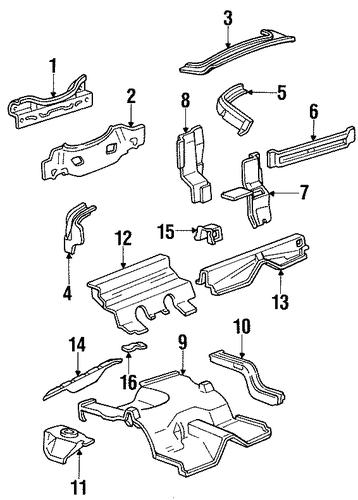 Mustang Задняя часть кузова