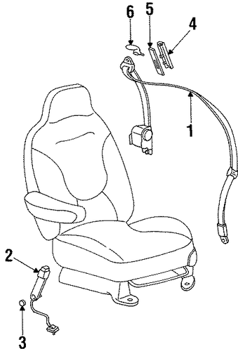 Navigator REAR SEAT BELTS 3