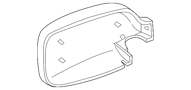 4389862 Деталь REAR COVER, RIGHT