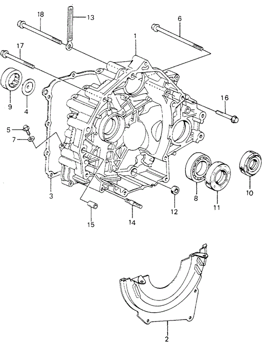 TRANSMISSION - HONDAMATIC/HMT TORQUE CONVERTER HOUSING (2) for 1981 Honda CIVIC HATCHBACK #1