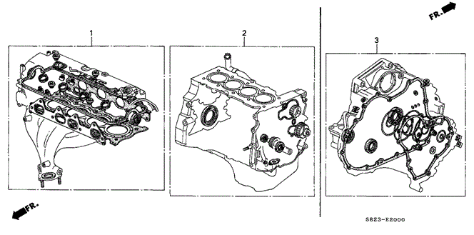 ENGINE/GASKET KIT for 1998 Honda ACCORD COUPE #1