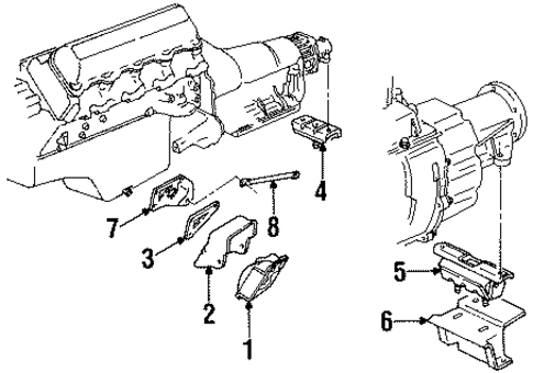 C2500 Pickup ENGINE & TRANS MOUNTING