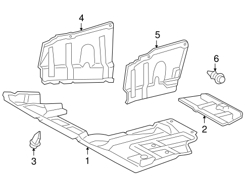 BODY/SPLASH SHIELDS for 2006 Toyota RAV4 #1