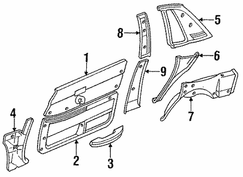 Interior Trim for 1985 Subaru Standard #0