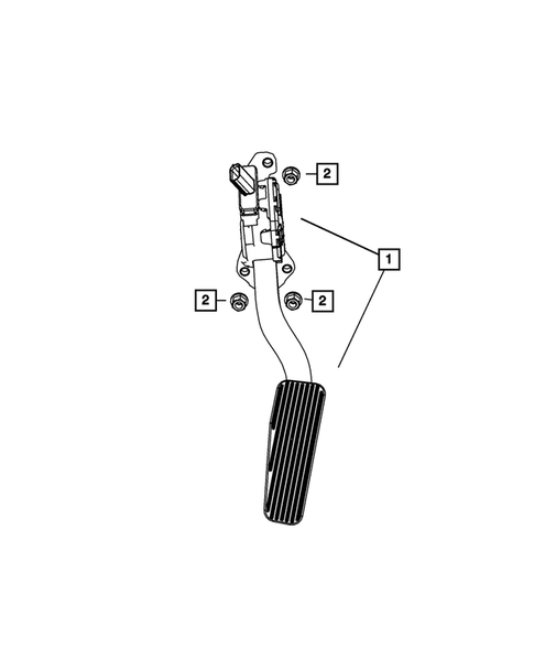 Accelerator Pedal for 2009 Chrysler Town & Country #0