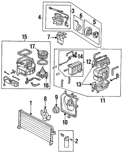 OEM Honda 79300-SF1-S02 - Blower Assembly OEM Honda 79300-SF1-S02 - Blower Assembly