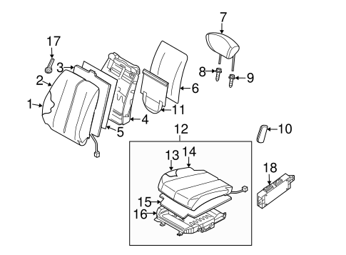 Electrical/Power Seats for 2006 Nissan Murano #1