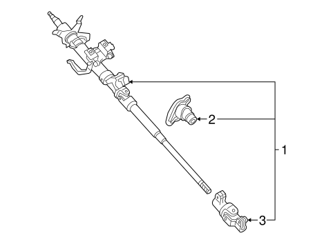 Steering Column Assembly for 2012 Mazda MX-5 Miata #0