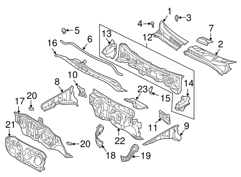 BODY/COWL for 2005 Scion xA #1