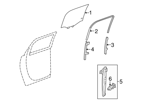 Outlook GLASS - REAR DOOR