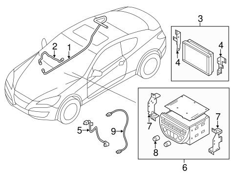 Electrical/Navigation System for 2013 Hyundai Genesis Coupe #1