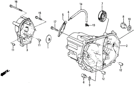 TRANSMISSION - MANUAL/MT TRANSMISSION HOUSING for 1986 Honda CIVIC 5-DOOR #1