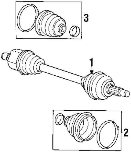 X-Type AXLE SHAFTS & JOINTS