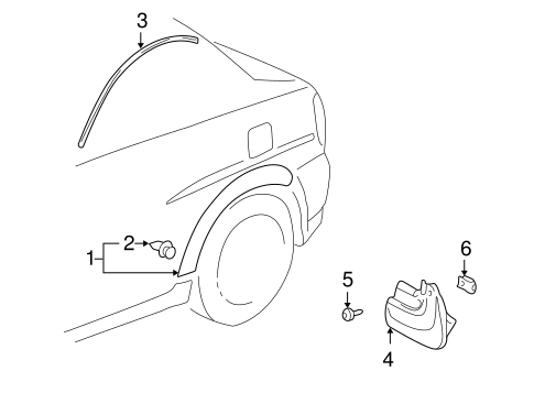 BODY/EXTERIOR TRIM - QUARTER PANEL for 2002 Toyota Echo #1