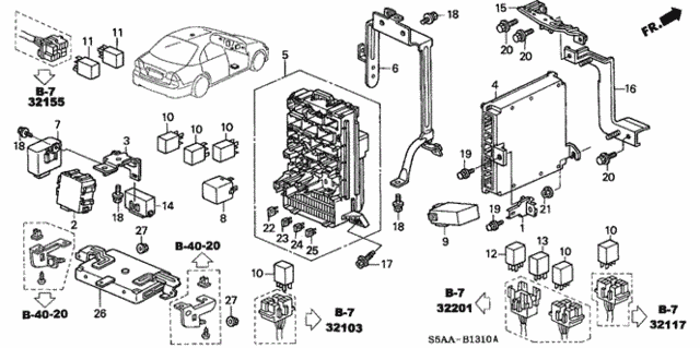 Control Unit (Cabin) for 2004 Honda Civic #0