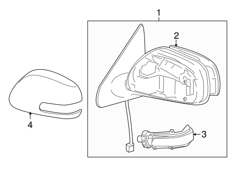 BODY/OUTSIDE MIRRORS for 2009 Scion xD #1