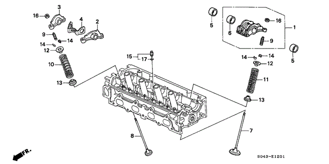 ENGINE/VALVE - ROCKER ARM (VTEC) for 1997 Honda CIVIC SEDAN #1