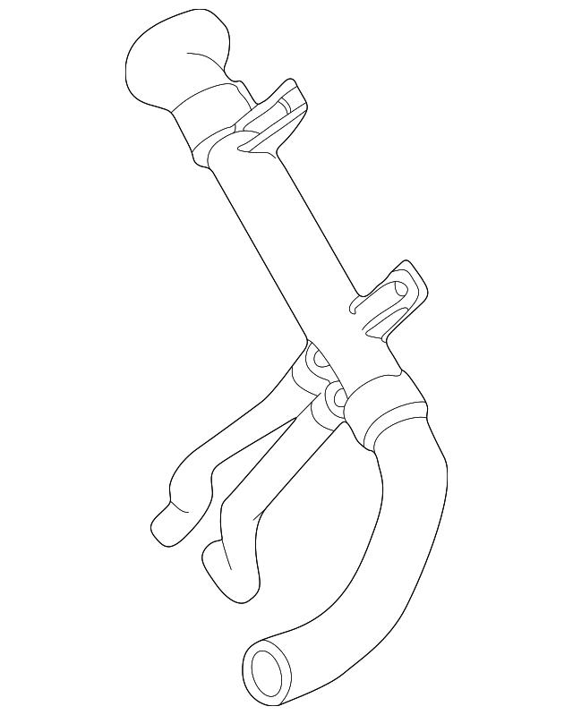 1W4Z-8286-CA Деталь LOWER HOSE