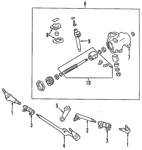 Steering Gear & Linkage for 1994 Mazda B3000 #2
