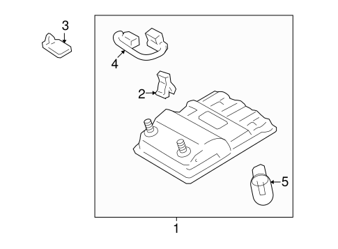 BODY/OVERHEAD CONSOLE for 2010 Toyota Venza #1