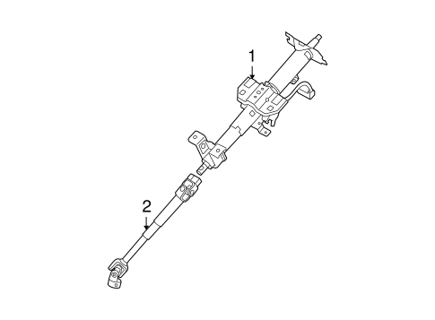 Steering Column Assembly for 2011 Hyundai Accent #0