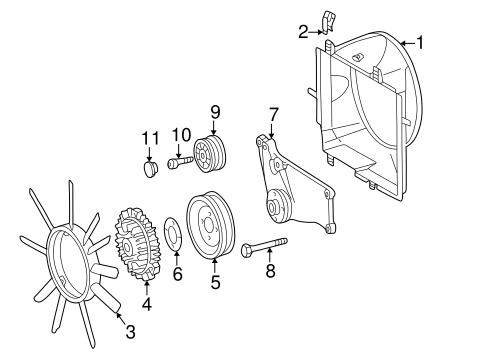 Cooling Fan for 1997 Mercedes-Benz E 320 #0