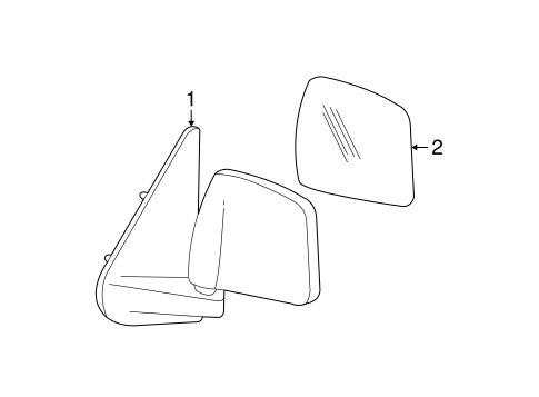 Outside Mirrors for 2000 Ford Ranger #0