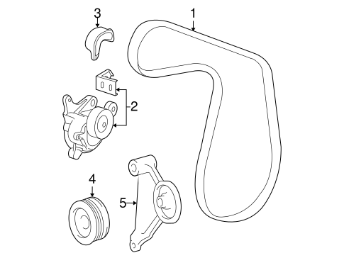 COOLING SYSTEM/BELTS & PULLEYS for 2009 Toyota Camry #1