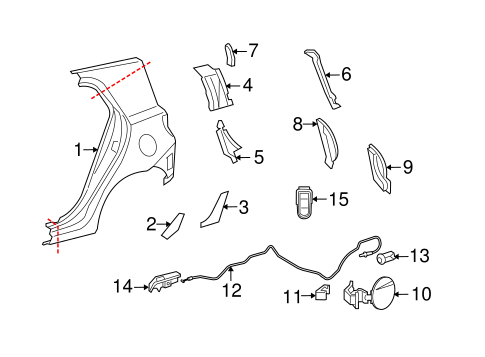 BODY/QUARTER PANEL & COMPONENTS for 2012 Scion xD #1