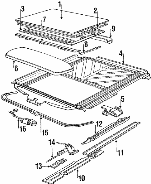 Sunroof for 1994 BMW 740iL #0