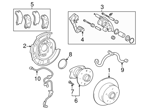 BRAKES/ANTI-LOCK BRAKES for 2001 Toyota Avalon #3