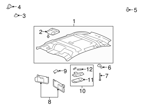 MKX INTERIOR TRIM - ROOF