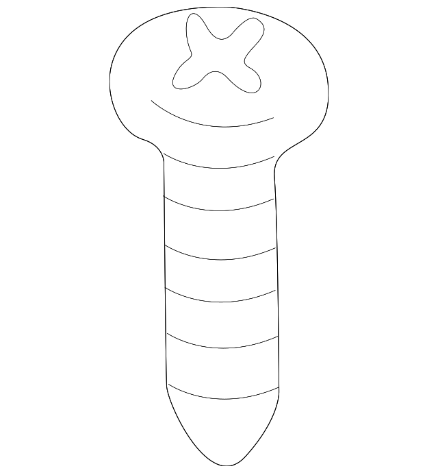 DA610065L Деталь COWL GRILLE SCREW