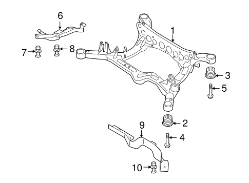 Suspension Mounting for 2010 Audi Q5 #0