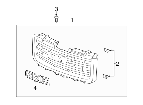 Sierra 1500 GRILLE & COMPONENTS