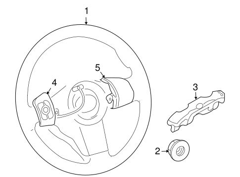 STEERING/STEERING WHEEL & TRIM for 2010 Toyota RAV4 #1
