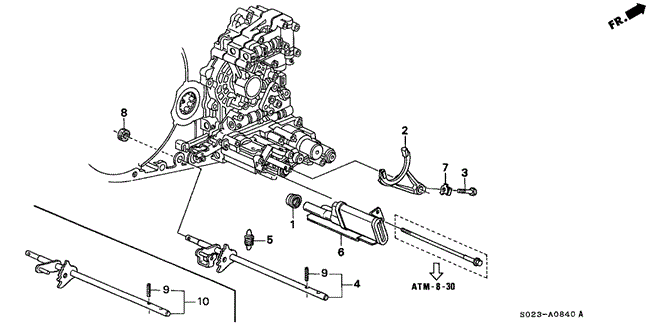 Transmission - Automatic/AT Shift Fork for 2000 Honda CIVIC COUPE #1