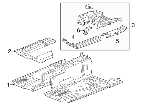 Floor & Rails for 2016 Chevrolet Volt #0