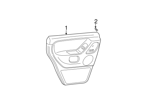 Grand Cherokee INTERIOR TRIM - REAR DOOR
