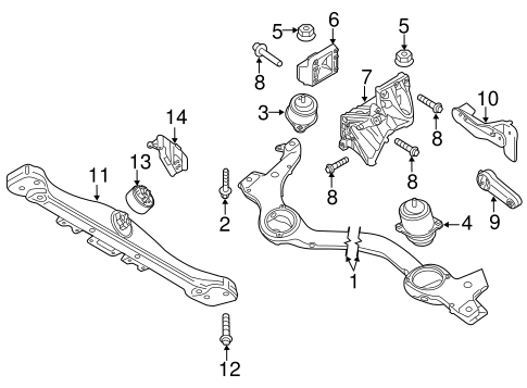 Cayenne ENGINE & TRANS MOUNTING
