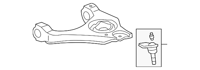 12475523 Деталь LOWER CNTRL ARM, LEFT