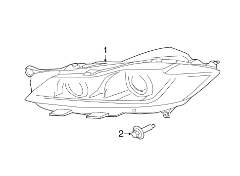 XF HEADLAMP COMPONENTS