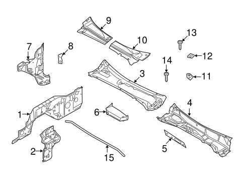 Body/Cowl for 2008 Ford F-350 Super Duty #1