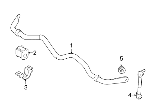 Stabilizer Bar & Components for 2019 Infiniti Q50 #0