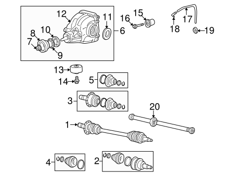 X-Type AXLE & DIFFERENTIAL