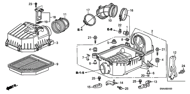 ELECTRICAL / EXHAUST / HEATER / FUEL/AIR CLEANER (1.8L) for 2009 Honda CIVIC SEDAN #1