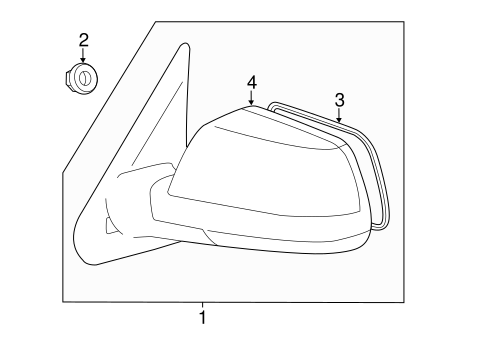 BODY/OUTSIDE MIRRORS for 2009 Toyota Tundra #2