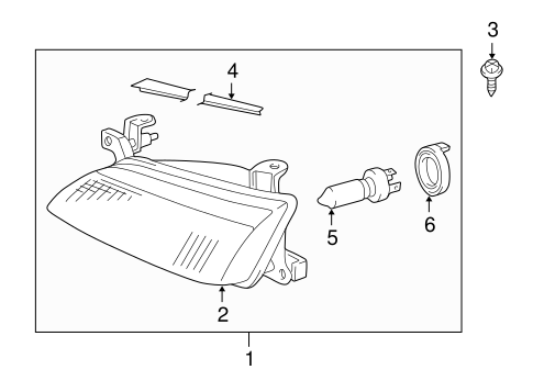ELECTRICAL/BULBS - CHASSIS for 1997 Toyota Camry #1